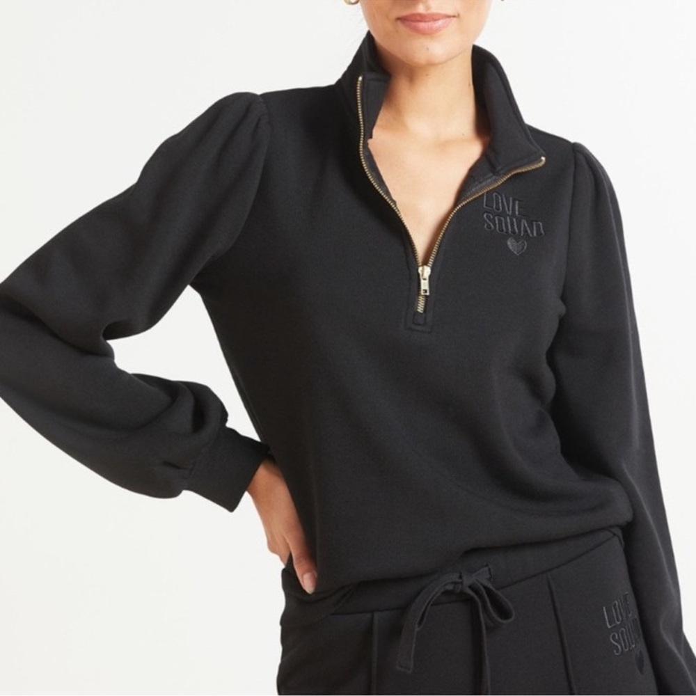Evereve x Ally Love | Love Squad Half Zip Sweatshirt Size Small